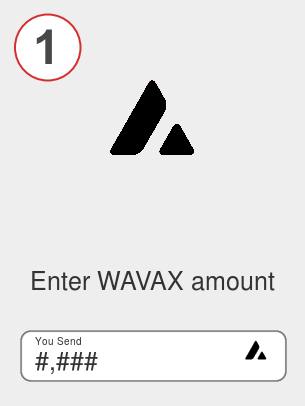Exchange wavax to btc - Step 1
