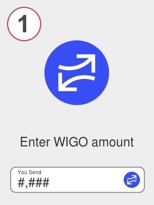 Exchange wigo to btc - Step 1