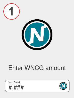 Exchange wncg to ada - Step 1