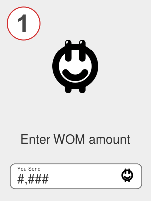 Exchange wom to doge - Step 1