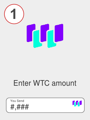 Exchange wtc to bnb - Step 1