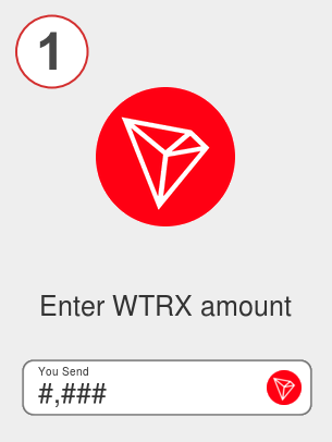 Exchange wtrx to ada - Step 1