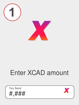 Exchange xcad to ada - Step 1