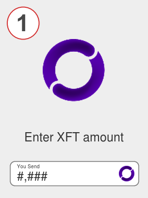 Exchange xft to bnb - Step 1