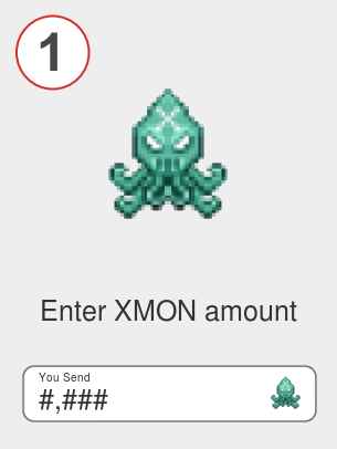 Exchange xmon to xrp - Step 1