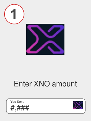 Exchange xno to busd - Step 1