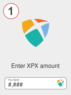 Exchange xpx to ada - Step 1