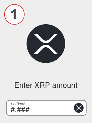 Exchange xrp to via - Step 1