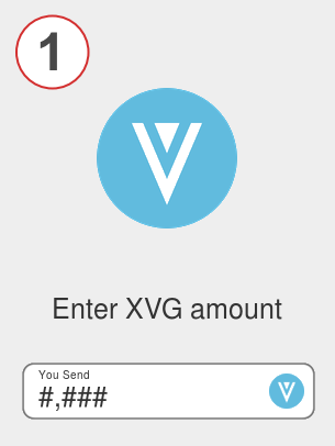 Exchange xvg to ada - Step 1