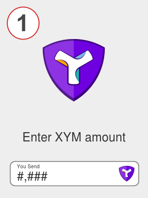 Exchange xym to eth - Step 1
