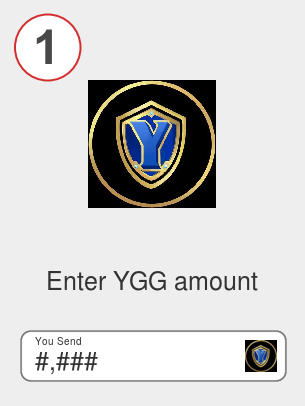 Exchange ygg to ada - Step 1