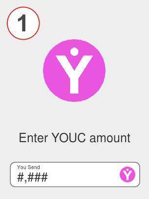 Exchange youc to doge - Step 1