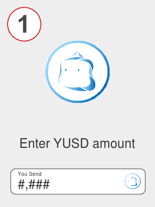 Exchange yusd to btc - Step 1