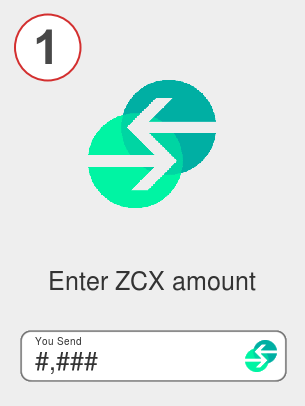 Exchange zcx to btc - Step 1