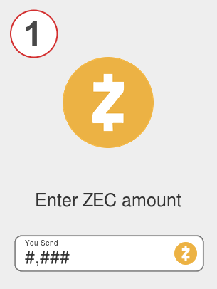 Exchange zec to ada - Step 1