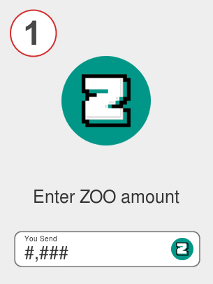 Exchange zoo to eth - Step 1