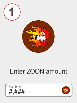 Exchange zoon to btc - Step 1