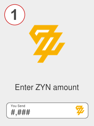 Exchange zyn to ada - Step 1