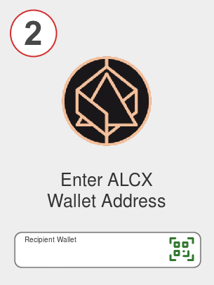 Exchange ada to alcx - Step 2