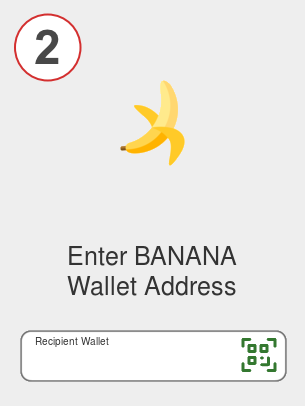 Exchange ada to banana - Step 2