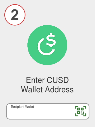 Exchange ada to cusd - Step 2