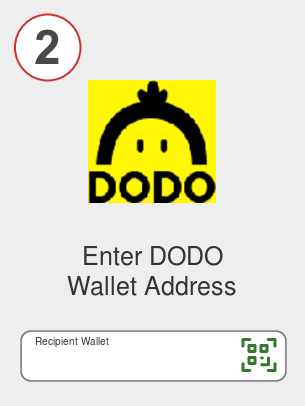 Exchange ada to dodo - Step 2