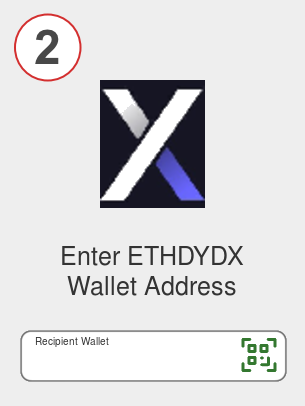 Exchange ada to ethdydx - Step 2