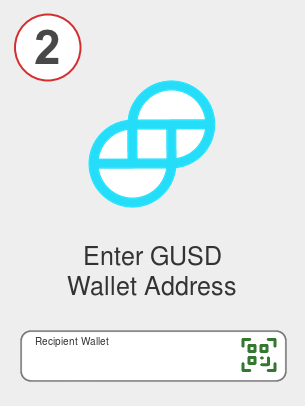 Exchange ada to gusd - Step 2