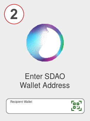Exchange ada to sdao - Step 2