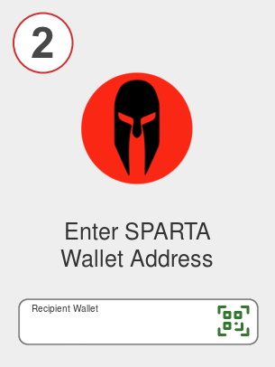 Exchange ada to sparta - Step 2