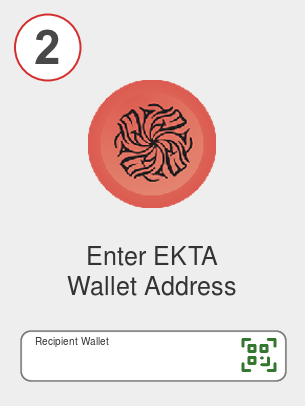 Exchange avax to ekta - Step 2