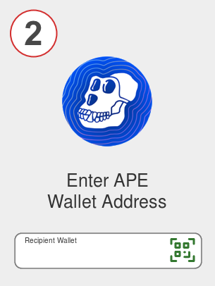 Exchange axs to ape - Step 2