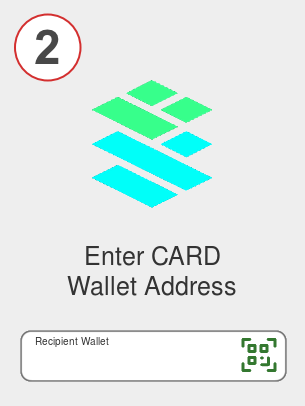 Exchange bnb to card - Step 2