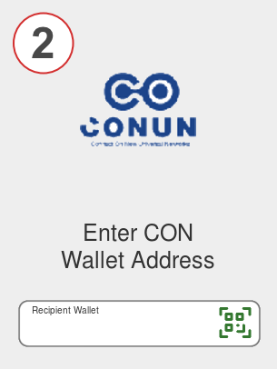 Exchange bnb to con - Step 2