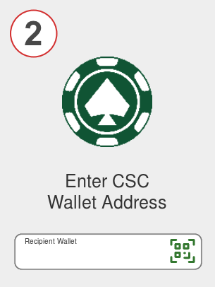 Exchange bnb to csc - Step 2