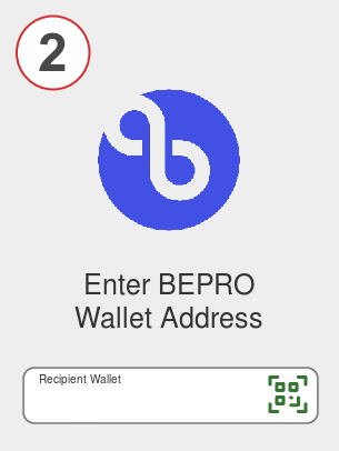Exchange btc to bepro - Step 2