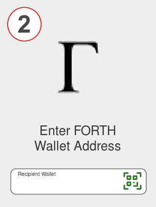 Exchange btc to forth - Step 2