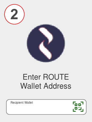 Exchange btc to route - Step 2