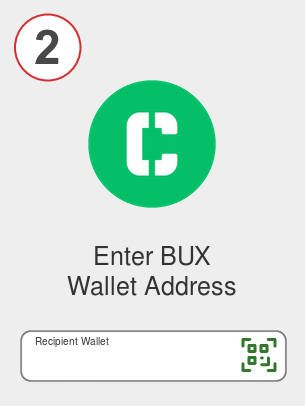 Exchange busd to bux - Step 2