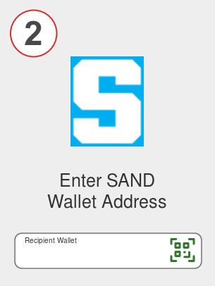 Exchange busd to sand - Step 2