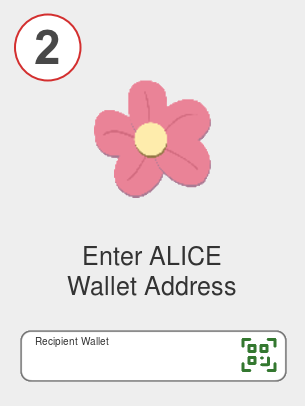 Exchange eth to alice - Step 2