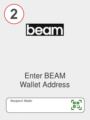 Exchange eth to beam - Step 2