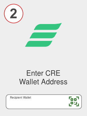 Exchange eth to cre - Step 2