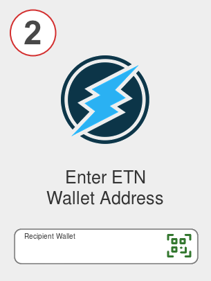 Exchange eth to etn - Step 2