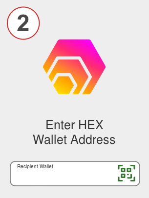 Exchange eth to hex - Step 2