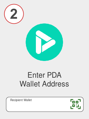 Exchange eth to pda - Step 2