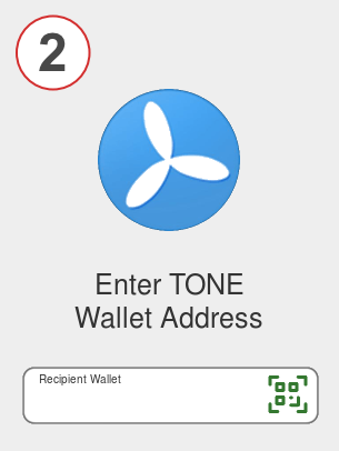 Exchange eth to tone - Step 2