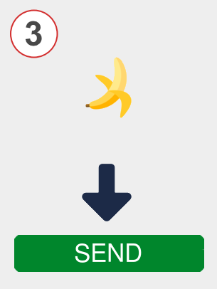 Exchange banana to doge - Step 3