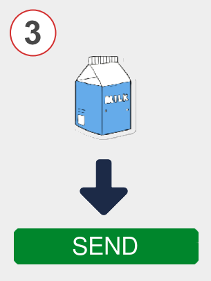 Exchange milk to btc - Step 3