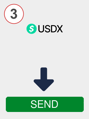 Exchange usdx to jst - Step 3
